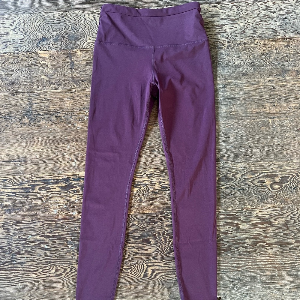 CRZ YOGA High-Waist Leggings in Deep Plum